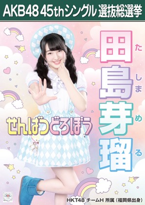 AKB48 45thシングル選抜総選挙ポスター 田島芽瑠